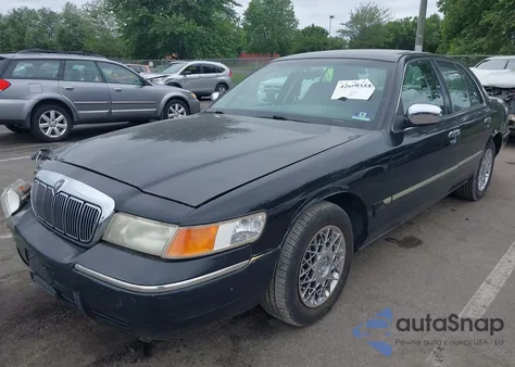 2002 Mercury Grand Marquis Gs из США, поврежденный, VIN 2MEFM74W82X629532